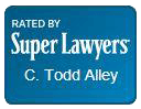 Super Lawyers Badge for C. Todd Alley