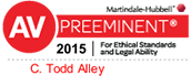 AV Preeminent Badge for C. Todd Alley